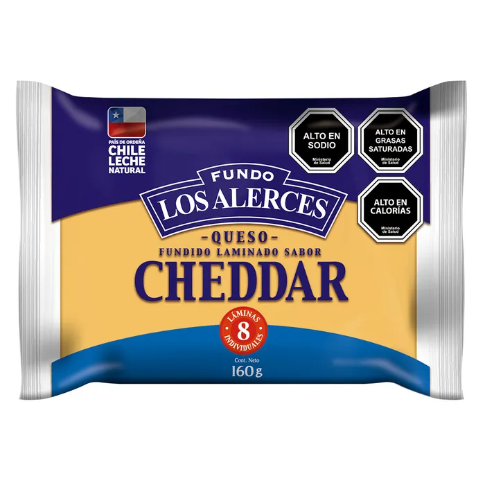 QUESO LOS ALERCES CHEDDAR 160 grs.