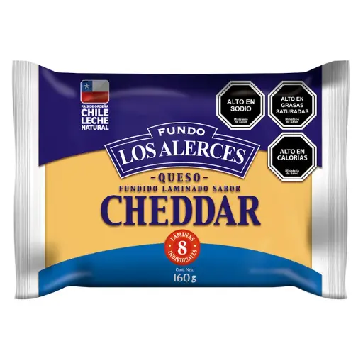 QUESO LOS ALERCES CHEDDAR 160 grs.
