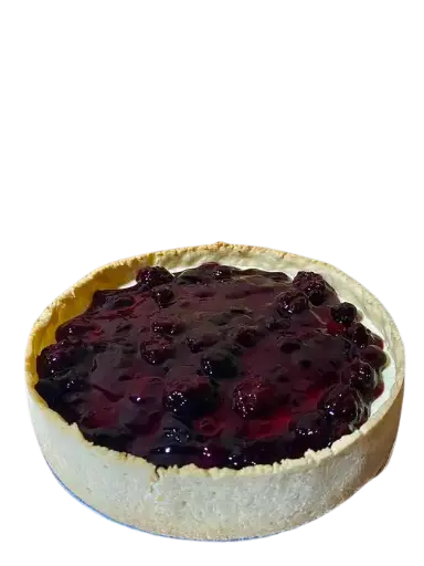 Cheesecake de mora y arándanos