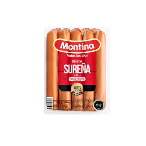 Caja de Salchicha Sureña 1 kg (8 Unidades)